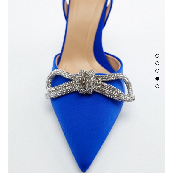 Zara embellished bow heels - Picture 2 of 3